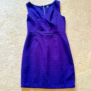 Worthington Purple Dress Elegant Style Pretty Patter Size 16